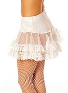 Petticoat with shirred net tulle and ruffles